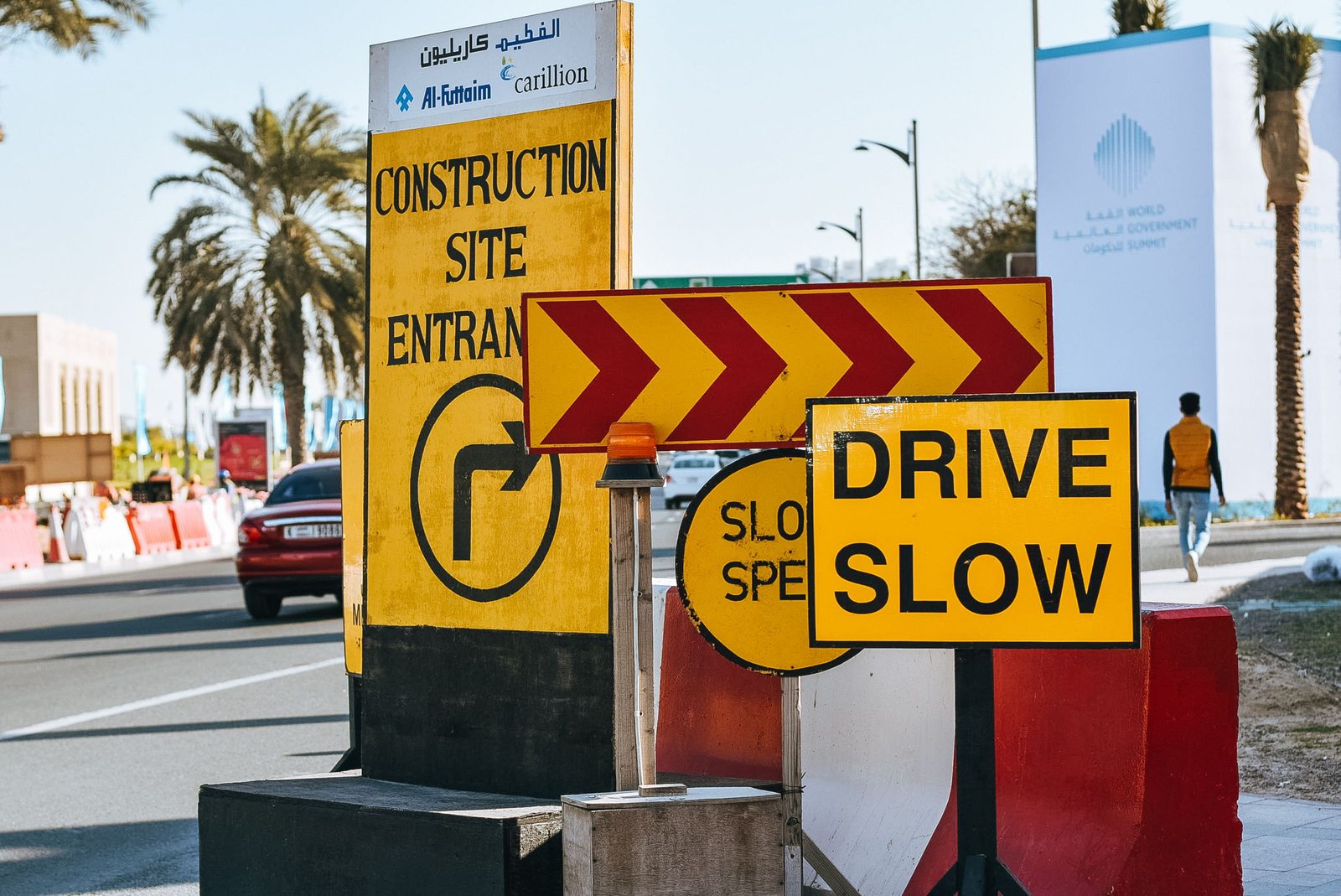 Crash Barriers and Signage